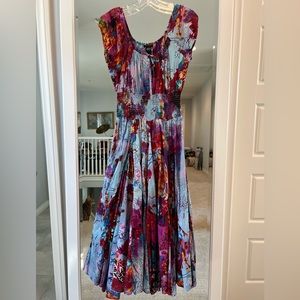 Spring/Summer pattern Midi dress